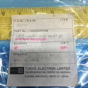 2 Tokyo อุปกรณ์เซมิคอนดักเตอร์ M10-302156-2อิเล็กตรอนเทลเกตรั่วไหลซึ่งเป็นมรดกระดับโลกที่ - Product Image 5