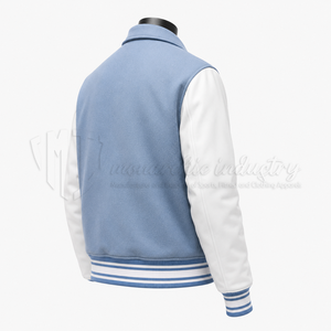 Chaqueta Varsity de Lana Premium, Chaqueta Letterman Personalizada con Mangas de Cuero PU, Venta al Por Mayor OEM - Product Image 5