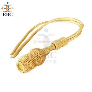 OEM Gold Schwert knoten Strick knoten mit Golds chnur Uniform Zubehör Großhandel Pakistani sche Goldbarren Draht Metallic Schwert Knoten gemacht