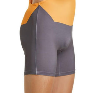 Combinaisons de lutte sublimées pour hommes à prix abordable – Combinaison de lutte orange et grise pour hommes - Product Image 4