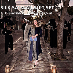 Luxury Designer Traditional Indian & Pakistani Faux <b>Fur</b> Women's Salwar Suit with Embroidery Dupatta Party Wear In-Stock - Product Image 2