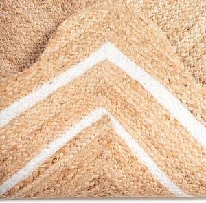 Alfombras y Tapetes de Yute Trenzado de Alta Calidad, Alfombra Rectangular de Yute Natural Tejida a Mano con Borde Festoneado a Precio Económico - Product Image 2