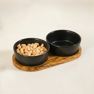 Juego de Tazones Negros Modernos para Aperitivos, Tazones Redondos Minimalistas para Servir Nueces, Aperitivos y Salsas, Vajilla Elegante para la Mesa de Cocina, Decoración del Hogar - Product Image 6