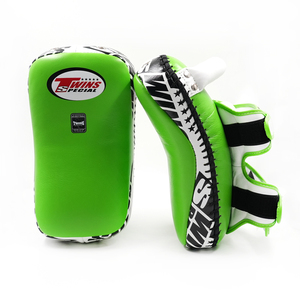 Latest Model Twins White Standard Curved Kick <b>Pads</b> Original Leather Adult Training MMA Muay Thai <b>Pads</b> Target Kick Shields - Product Image 6