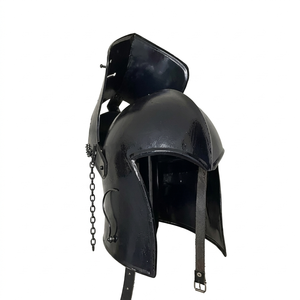 Casco Barbuta Medieval de Acero Suave con Visera Ajustable para Adultos, Armadura de Caballero de Batalla, Disfraz de Reenactamiento, Decoración del Hogar, Regalo - Product Image 2