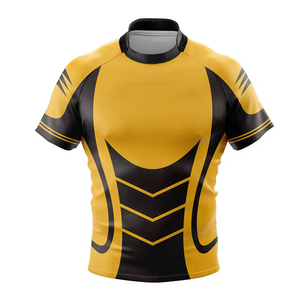Customized American Football Jersey <b>Half</b>-<b>Button</b> <b>Shirts</b> Personalized Printed Letters Digital Rugby Training Uniforms Men's - Product Image 3