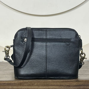 Premium Hand Tooled Leather Crossbody Handbags Floral Carved Design Women Western Style Compact Genuine Leather <b>Shoulder</b> Bags - Product Image 5