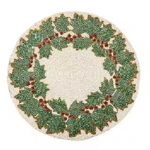 Vintage Inspired Modern Home Accent Durable Bead <b>Table</b> <b>Coasters</b> for Housewarming Decorative Mats & Pads for Housewarming Gifts - Product Image 4