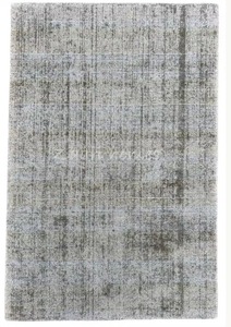 Grey Beige Jasmine Silk Rug – Handmade Minimal Area Rug - Product Image 1