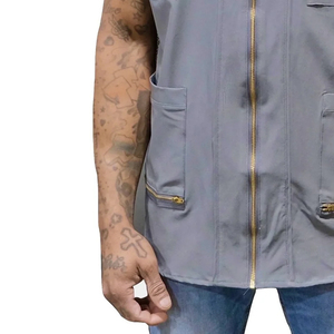 Salon Barber Sleeveless vest for Hairdressers Lightweight Polyester Fabric Stylish Short Sleeve Design Eco-Friendly Durable - Product Image 4