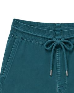 Pantalones Cortos Bermuda Casuales para Hombre en Azul Turquesa Personalizados, Pantalones Cortos de Playa con Cordón Ajustable, Ligeros, de Corte Relajado, Mezcla de Algodón - Product Image 5