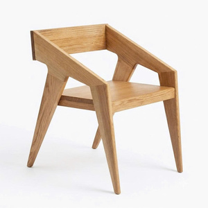 Sillón Moderno y Duradero de Madera Maciza de Fresno, Silla de Comedor de Estilo Escandinavo, Muebles Contemporáneos Toan Phong - Product Image 1