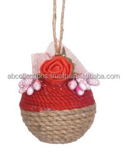 เครื่องประดับแบบแขวนสำหรับงานหัตถกรรมคริสต์มาสวัสดุผ้า/ผ้าฝ้าย/กำมะหยี่/ปอกระเจาจำนวนมากขายส่งจากโรงงาน - Product Image 6