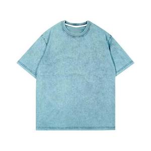 Camisetas de Hombre de Alta Calidad, Tallas Grandes, Lavado Ácido, Coloridas, Estilo Desgastado, Efecto Desteñido por el Sol, Camisetas Personalizadas - Product Image 6