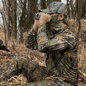 Camisetas y Tops de Cuello Redondo, Diseño Novedoso, Personalizables, de Tela Suave, Transpirables, con Cuentas, de Poliéster y Algodón, Ideales para Caza - Product Image 5