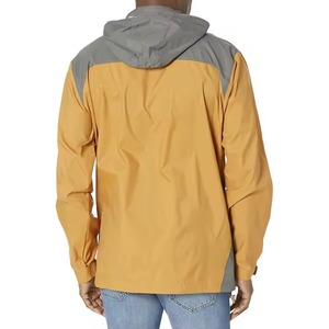 Chaqueta Cortavientos Tipo Bomber con Capucha, de Secado Rápido, Impermeable, con Cuello Alto y Cierre de Cremallera, para Otoño, Corte Regular, con Exterior de Cachemira - Product Image 2