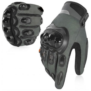 Gants de moto en cuir d'hiver réglables, respirants, durables, avec support de sécurité, ajustement confortable, doublure intérieure douce et flexible pour la main - Product Image 1