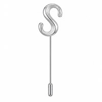 Épingles à bâtonnets modernes et traditionnelles en argent sterling 925 de qualité supérieure, service OEM de mode haut de gamme, designs de logo personnalisés, attaches sécurisées