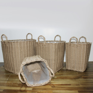 Panier de rangement en plastique multi-usages Artex Dong Thap CH4154I-4LBR pour la maison, la cuisine, la lessive et l'organisation des vêtements de bébé - Product Image 5