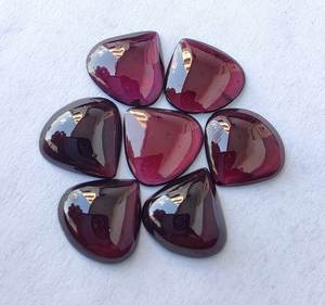 Natural Garnet Heart Shape Cabochon Gemstone Quality Calibrated Jewelry Loose Gemstone <b>Healing</b> <b>Crystal</b> Stone - Product Image 2