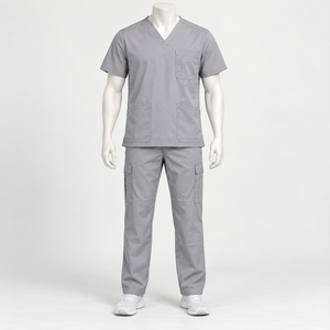 <b>Scrub</b> Suit Set Custom Logo Medical Doctor Uniform Hospital <b>Clothing</b> OEM Factory Supply <b>Scrub</b> Suits Customized - Product Image 5