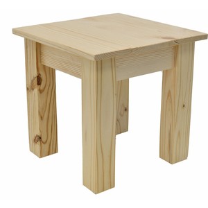 <b>Rustic</b> Pine Wood <b>Side</b> <b>Table</b> with Storage Drawer - Wholesale Handcrafted Furniture - Product Image 1