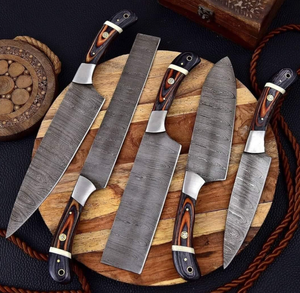 Juego de Cuchillos de Cocina LEGACY BLADES de 5 Piezas, Acero de Damasco, Colección de Cuchillos Profesionales para Chef, Logotipo Personalizado, Fabricante OEM ODM - Product Image 4