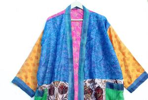 100% Pure Soie Kimono Robes Femme Soie Kimono Vintage Kimono Boho Kimono Soie Robe De Chambre - Product Image 2