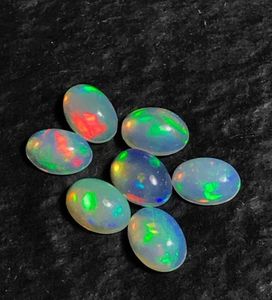 Opale éthiopienne naturelle multi-éclats, cabochon. Magnifique lot d'opales pour la création de bijoux. - Product Image 5