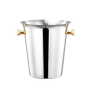 Cubo de hielo metálico de gran venta, diseñado para uso en interiores y exteriores, con amplia apertura para un fácil acceso a los cubos de hielo. - Product Image 2