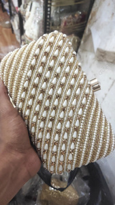 Pochette de Soirée de Luxe Faite à la Main en Coquillage Perlé, Sac de Mariage, Pochette de Fête, Minaudière de Créateur, Vente en Gros OEM ODM - Product Image 2