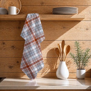 Serviettes de cuisine à rayures, séchage rapide, haute qualité, 100% coton, serviettes de cuisine personnalisées au prix de gros - Product Image 1