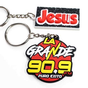Personalized PVC Rubber Keychains Custom Cartoon Logo <b>Keyrings</b> for Promotional Gifts Bags Durable Soft Material - Product Image 6