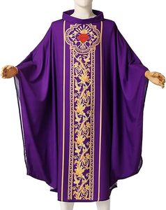 Robe de Prêtre et de Clergé en Gros, Vêtement Liturgique Personnalisé Brodé de Qualité Supérieure, Vêtements Religieux pour Pères de l'Église, Robes de Clergé - Product Image 3