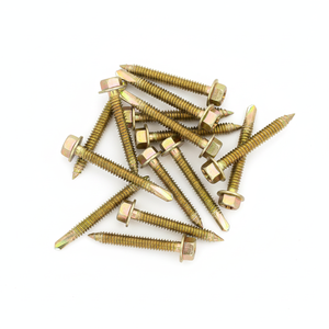 Tornillos Autoperforantes de Cabeza Hexagonal, Acero al Carbono Métrico Clase 8.8, Zincados, Rosca Gruesa, Tipo Arandela - Product Image 1