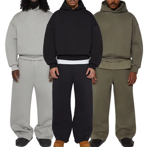 Conjunto de Sudadera con Capucha y Pantalones de Felpa Francesa de 500 Gsm, Corte Holgado, Estilo Oversize, de Alta Calidad - Product Image 1