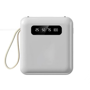 Batería Externa de 10000mAh de Polímero de Litio con Cables Integrados, Puertos USB-C y USB para Cargar Teléfonos Inteligentes y Auriculares, Ideal para Regalos - Product Image 2