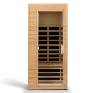 Sauna a Infrarossi per Una Persona in Legno di Hemlock con Funzione di Incasso nel Tetto - Product Image 4