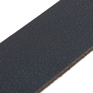 Ceinture décontractée en cuir de vachette marron avec boucle ardillon géométrique argentée, design uni - Product Image 6