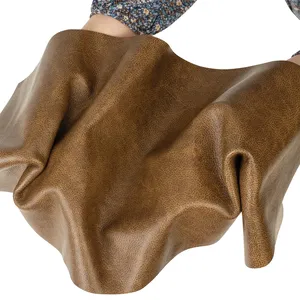 Cuir véritable grainé brun pour chaussures de luxe, sacs à main, accessoires, portefeuilles et artisanat – Fourniture haut de gamme - Product Image 1
