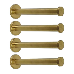 Brass <b>Hook</b> Hanger Wall Mounted Solid Brass Antique <b>Kitchen</b> <b>Hook</b> and Customized Size 4 Pieces <b>Hook</b> & Rails Hot Sale - Product Image 1