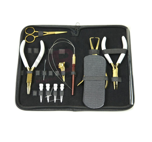 Kit d'outils pour extensions de cheveux en acier inoxydable, pinces, outil à boucle, usage commercial en salon, haute qualité, personnalisé MAGMA BEAUTY - Product Image 1