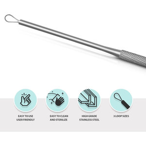 Herramienta de limpieza de cera para los oídos, limpiador de oídos suave reutilizable para una higiene suave del oído y una eliminación cómoda de la cera - Product Image 2