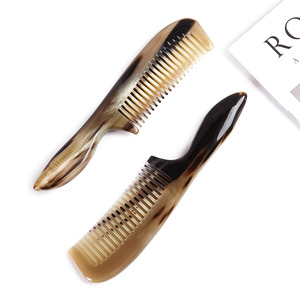Ensemble de peignes démêlants pour cheveux, peignes artisanaux en corne de buffle naturelle, meilleur prix, vente en gros - Product Image 1