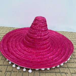 Sombrero de Paja Estilo Mexicano Fabricado en Vietnam, Sombrero de Paja para Fiesta del Cinco de Mayo, Decoración para Navidad, Fiestas, Eventos - Product Image 1