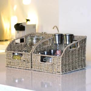 Paniers de rangement en jonc de mer pour étagères, paniers de rangement faits à la main, vente en gros, écologiques, fabriqués au Vietnam - Product Image 4