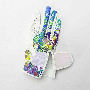 Gants de golf en cuir Cabretta durable avec impression personnalisée, en peau de mouton souple, avec protection respirante de la paume - Product Image 6