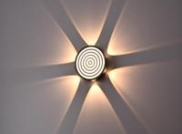 Lampe murale LED étanche IP65 pour extérieur, forme ronde, pour jardin, cour, escalier, allée, décoration