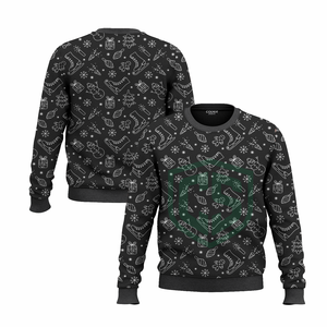 Hot Sale <b>Women's</b> <b>Christmas</b> Graphic Crew Neck Fleece Hooded <b>Sweatshirt</b> Solid Pattern Winter Hoodie for Couples Made in Pakistan - Product Image 6