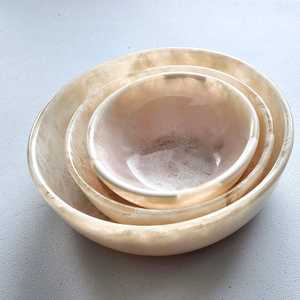 Tazón de Resina Hecho a Mano de Alta Calidad, Tazón para Servir Sopa y Fideos de Madera Pulida, Vajilla Artesanal, Plato para Arroz - Product Image 1
